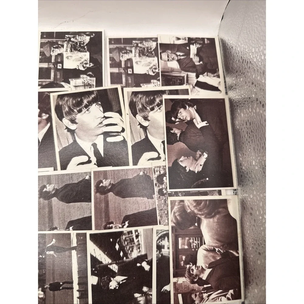 1964 Beatles Hard Days Night Card Set 37 Cards Very Good Condition Duplicates